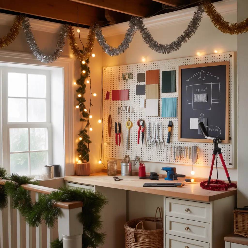tinsel garland decorating ideas