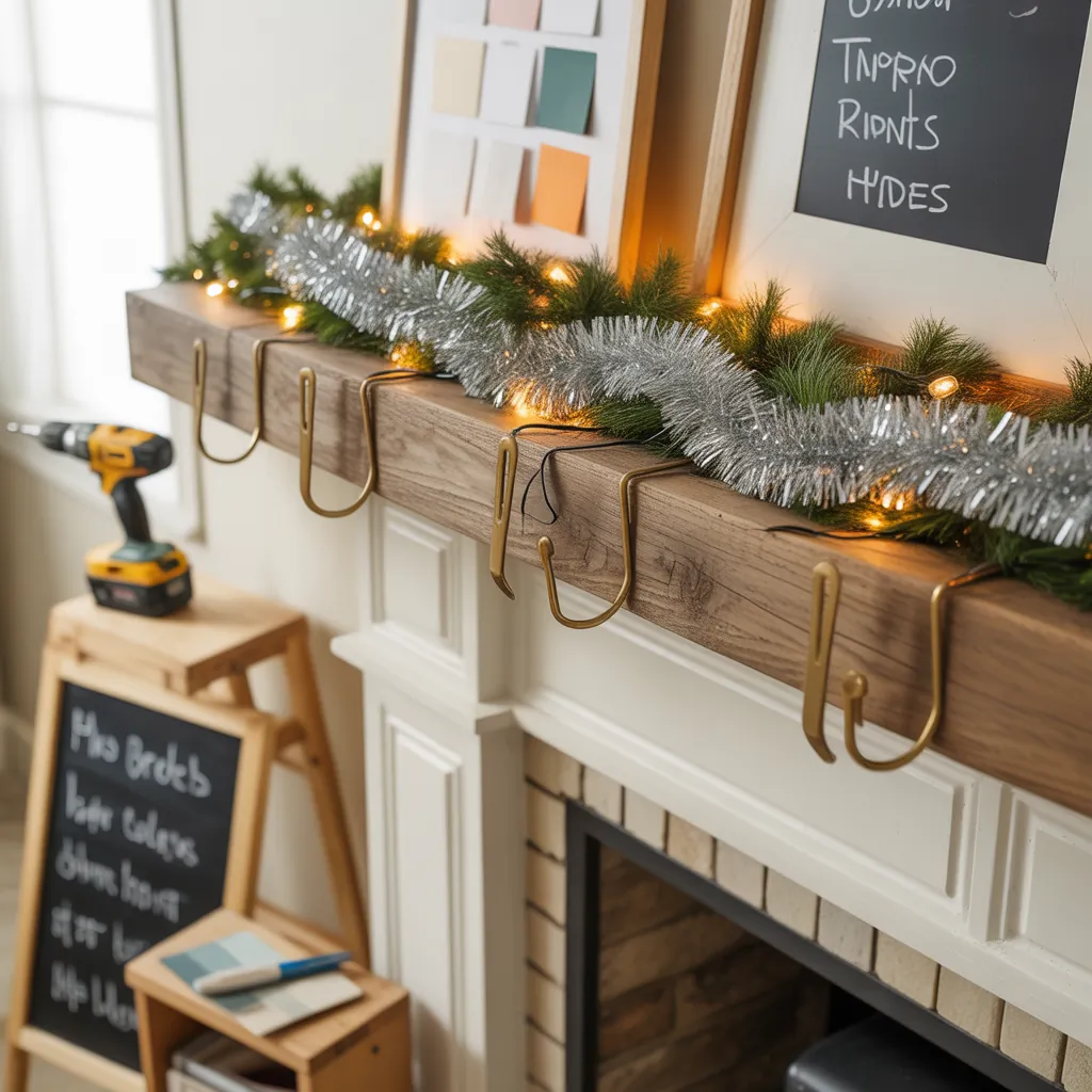 tinsel garland decorating ideas