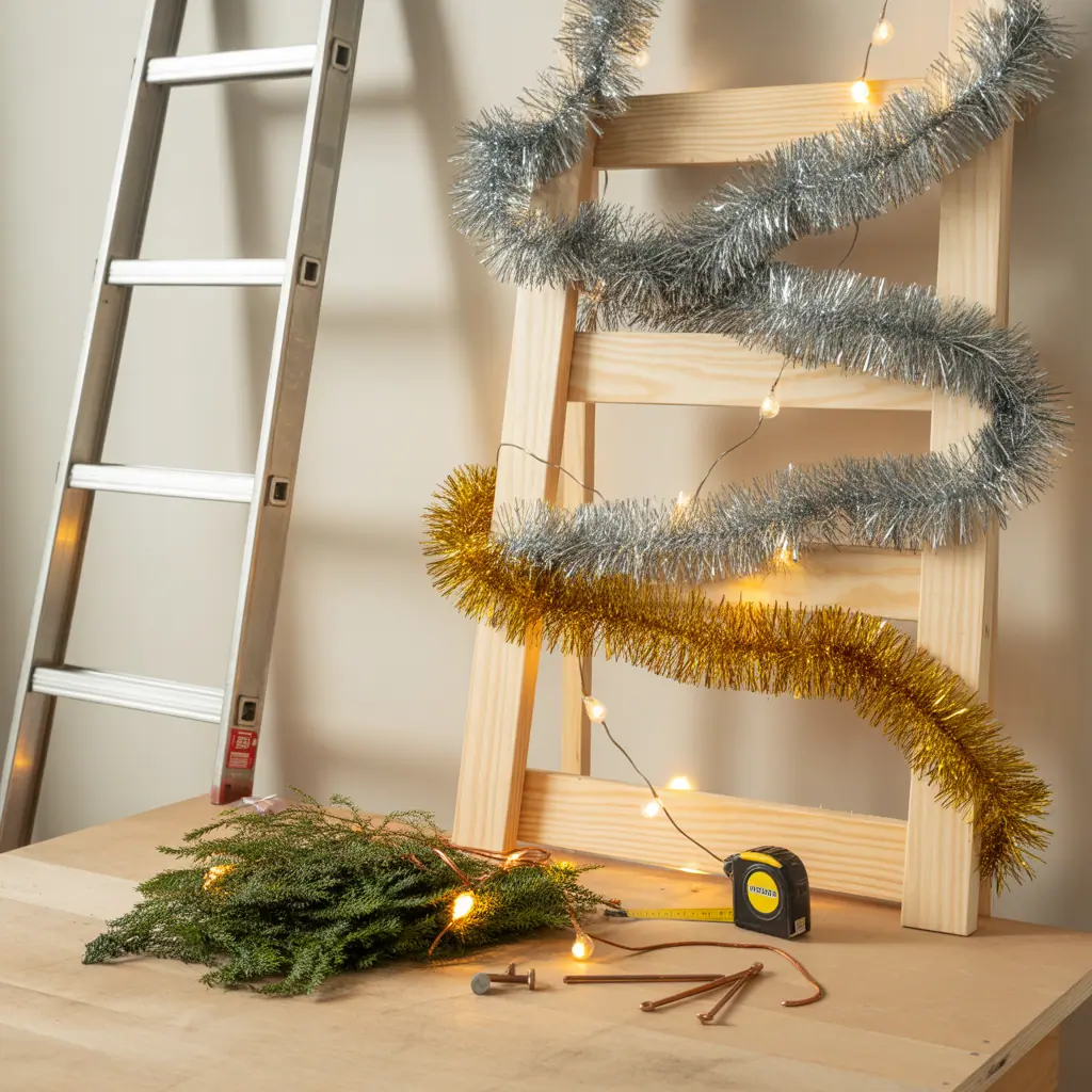 tinsel garland decorating ideas