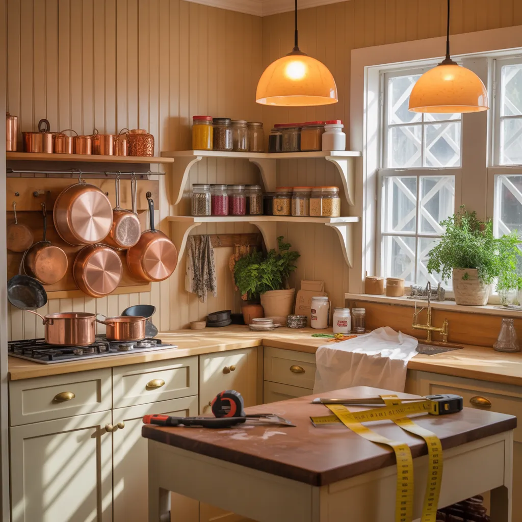tiny cottage kitchen