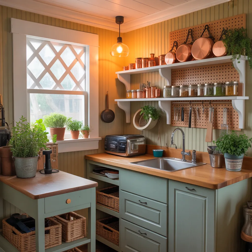 tiny cottage kitchen