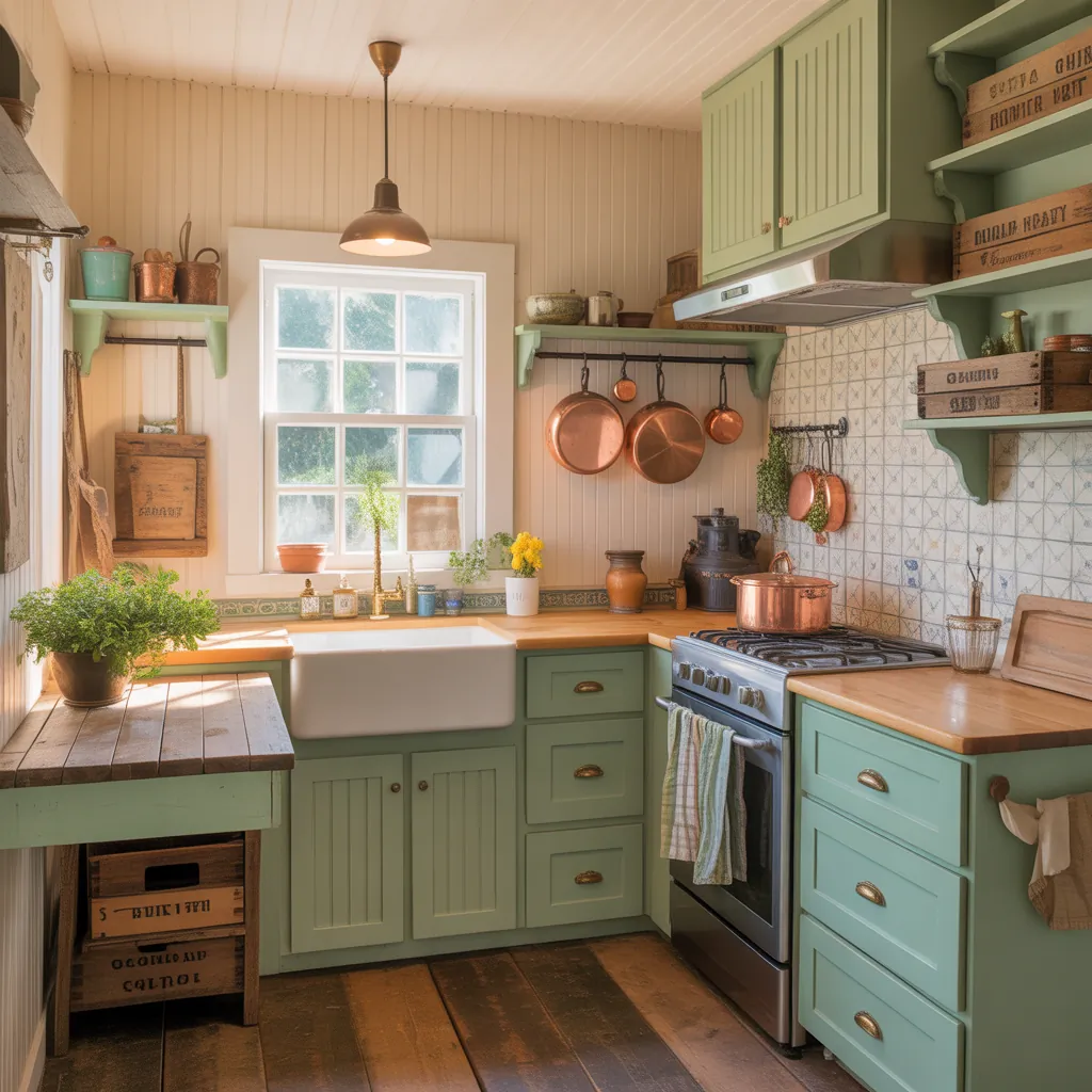 tiny cottage kitchen