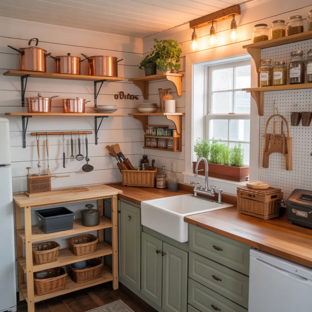 tiny cottage kitchen
