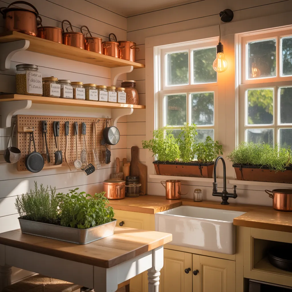 tiny cottage kitchen