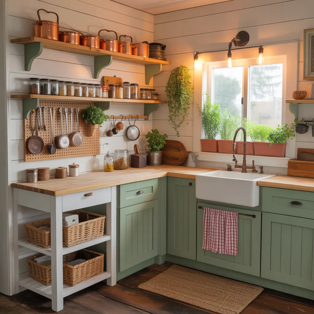 tiny cottage kitchen