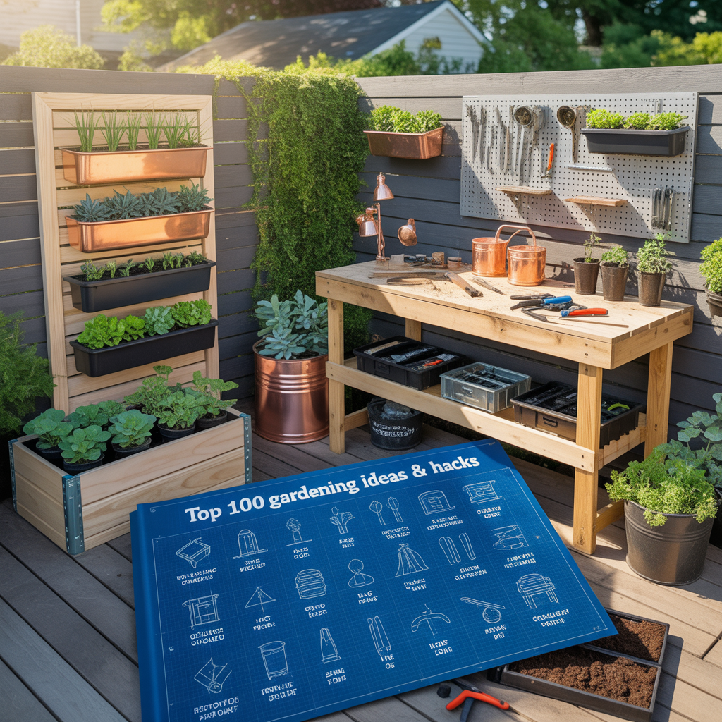 top 100 gardening ideas and hacks