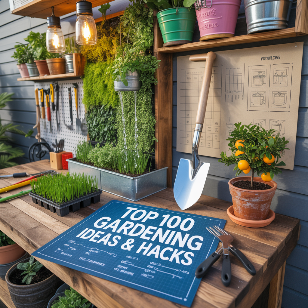 top 100 gardening ideas and hacks