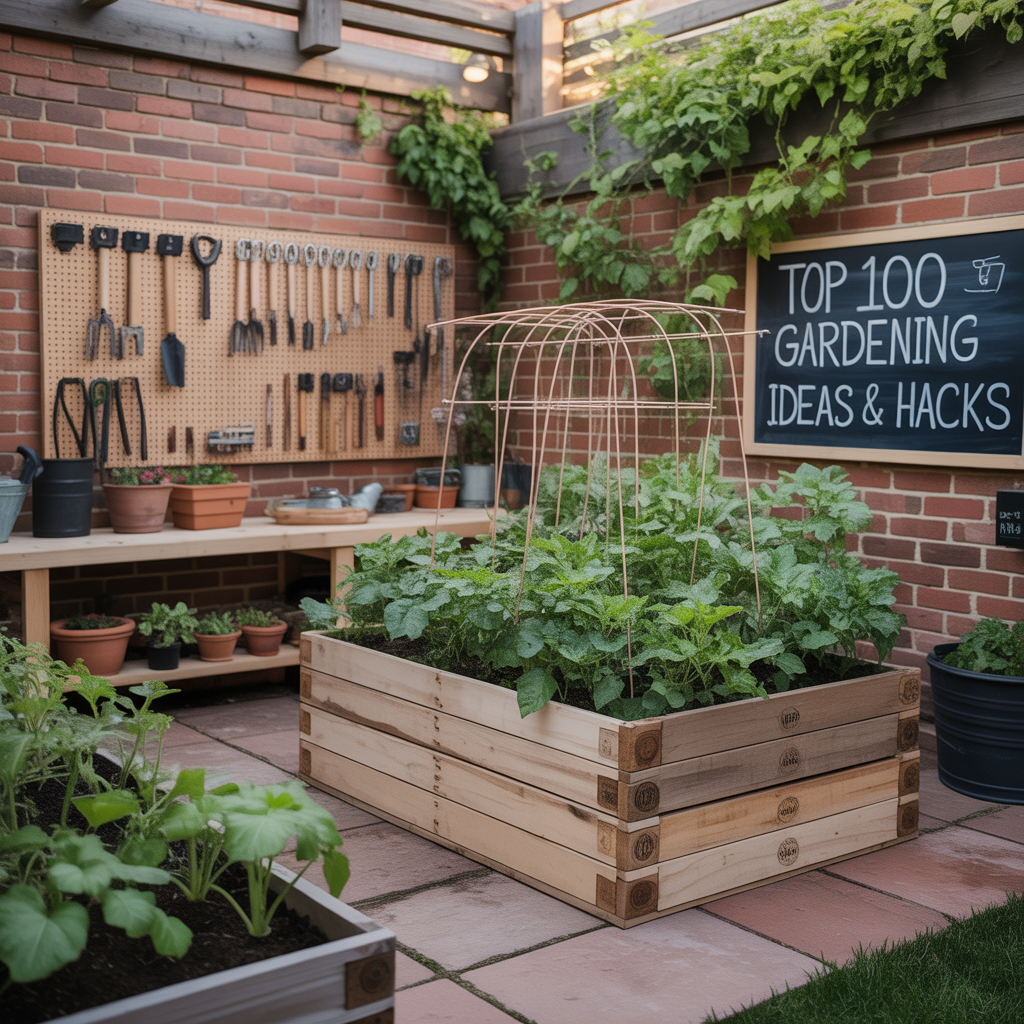 top 100 gardening ideas and hacks