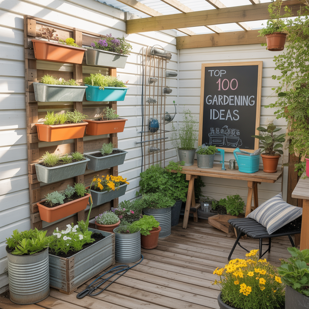 top 100 gardening ideas and hacks