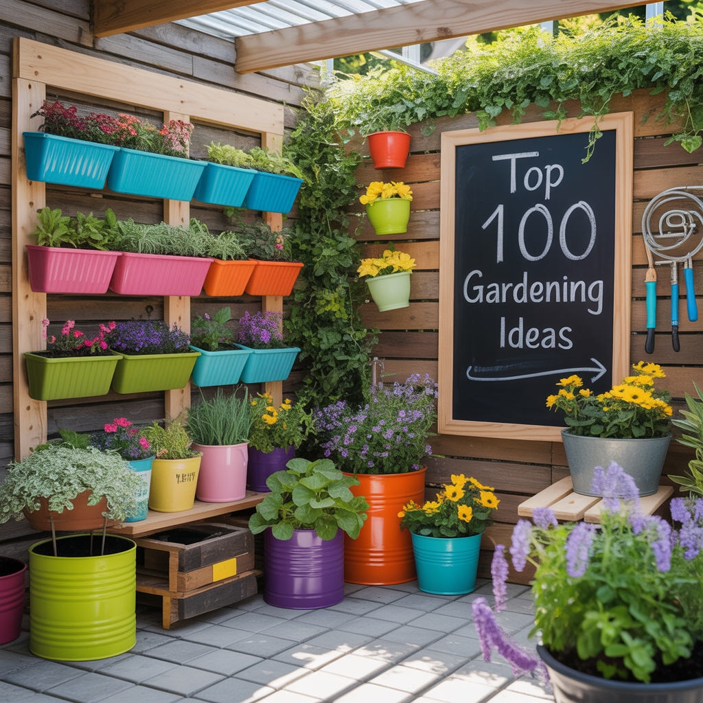 top 100 gardening ideas and hacks