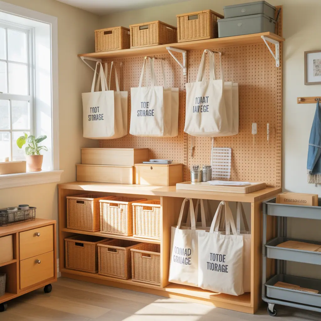 tote bags storage ideas