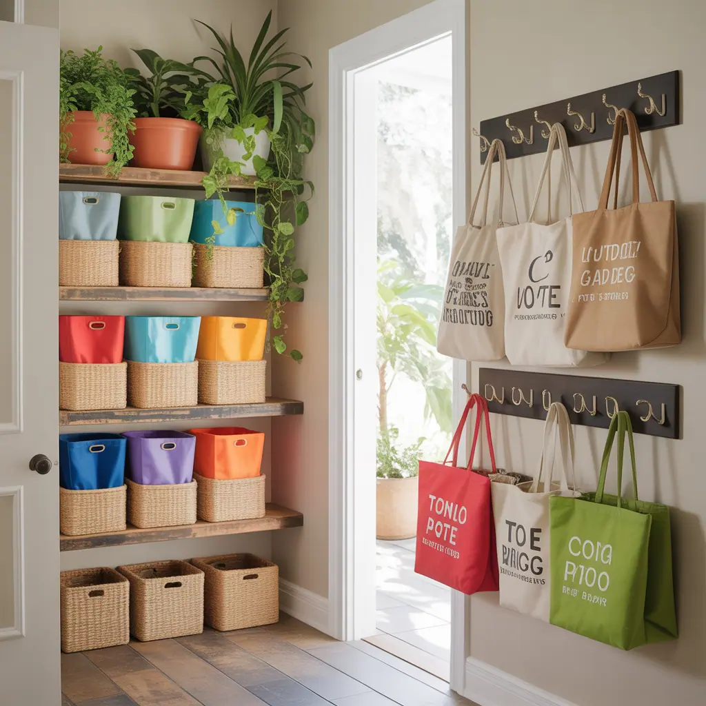 tote bags storage ideas