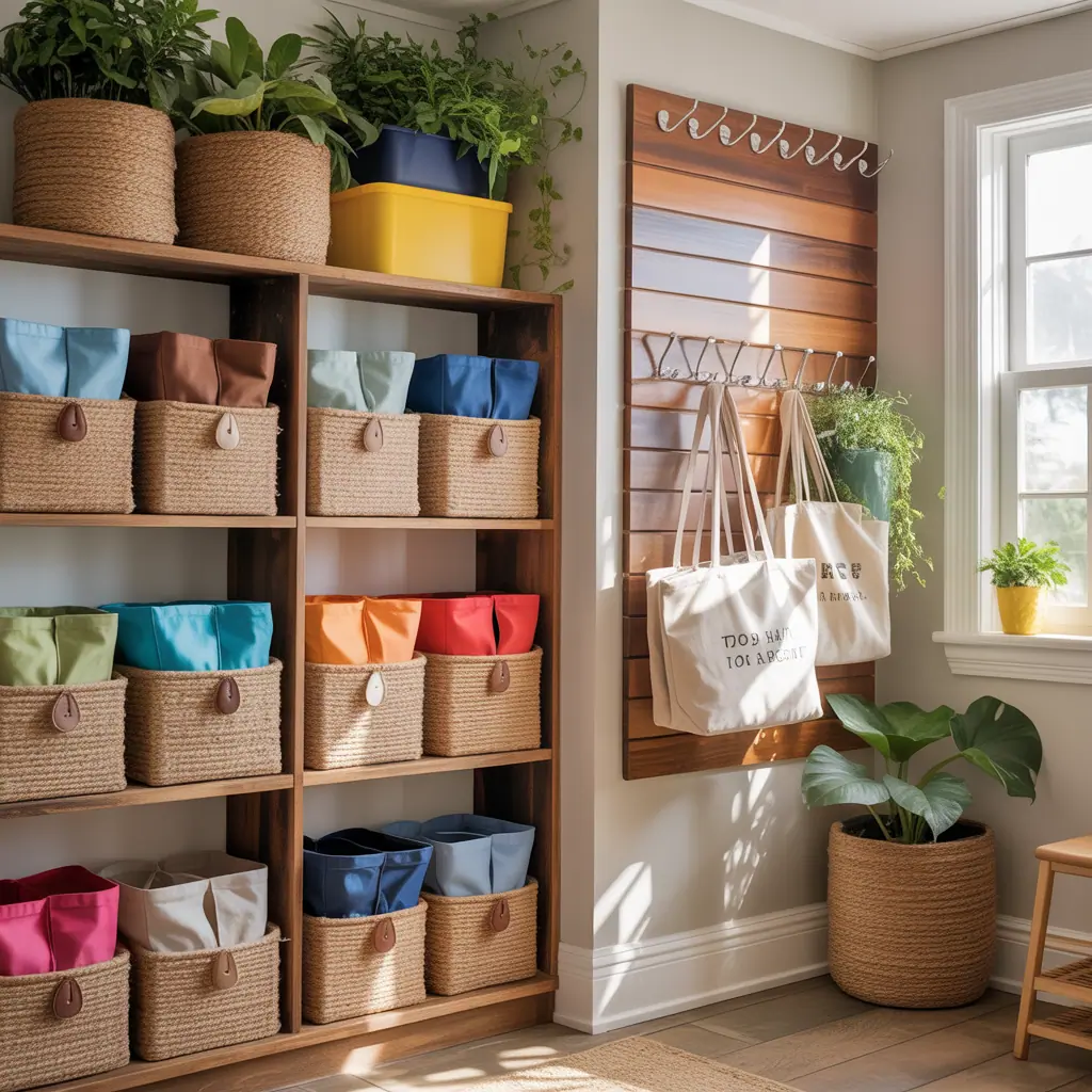 tote bags storage ideas