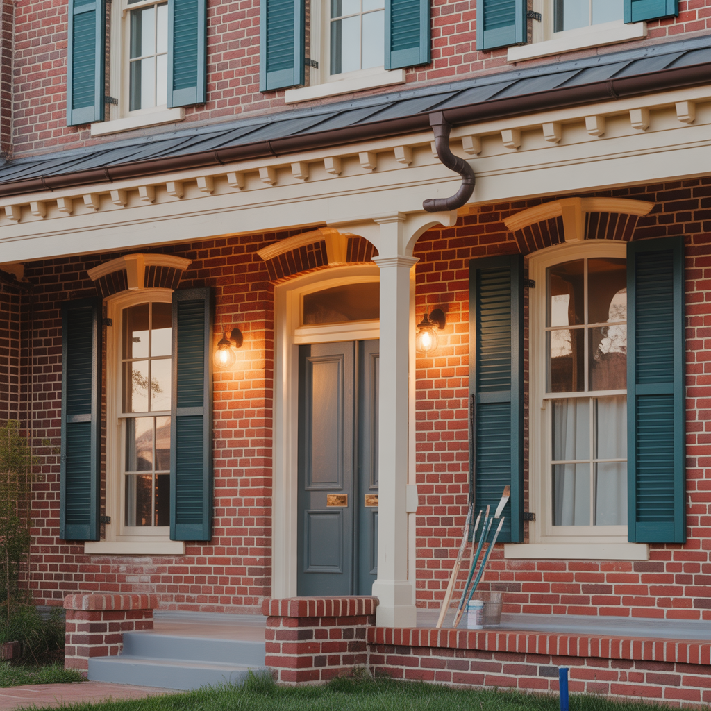 trim colors for red brick house ideas