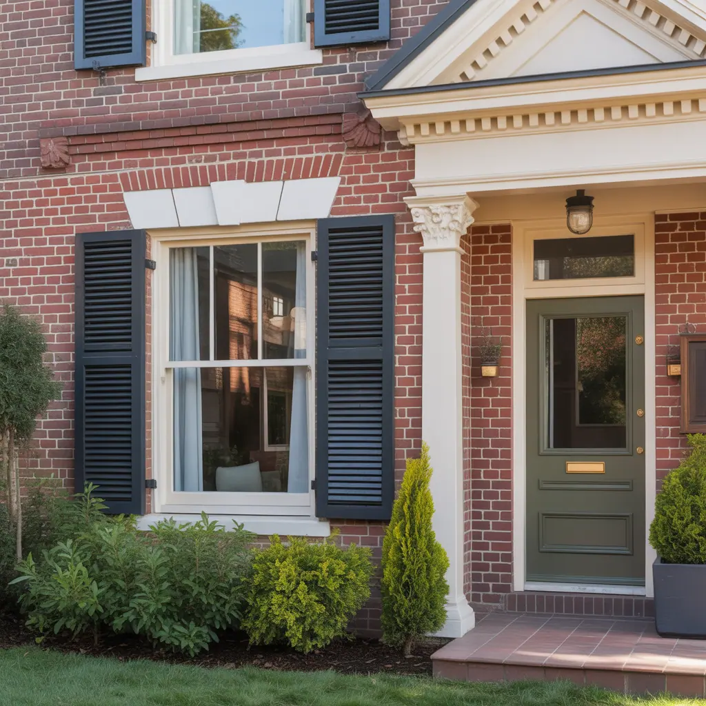 trim colors for red brick house ideas