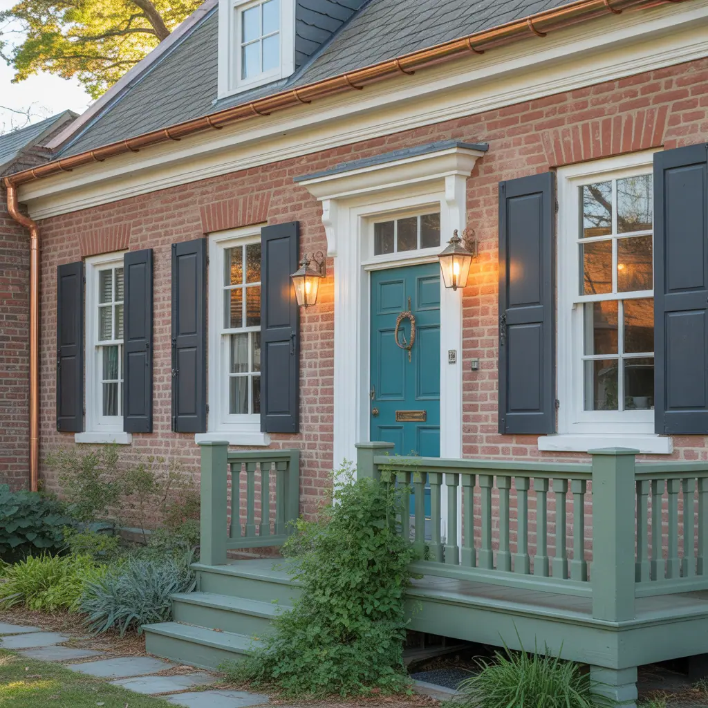 trim colors for red brick house ideas