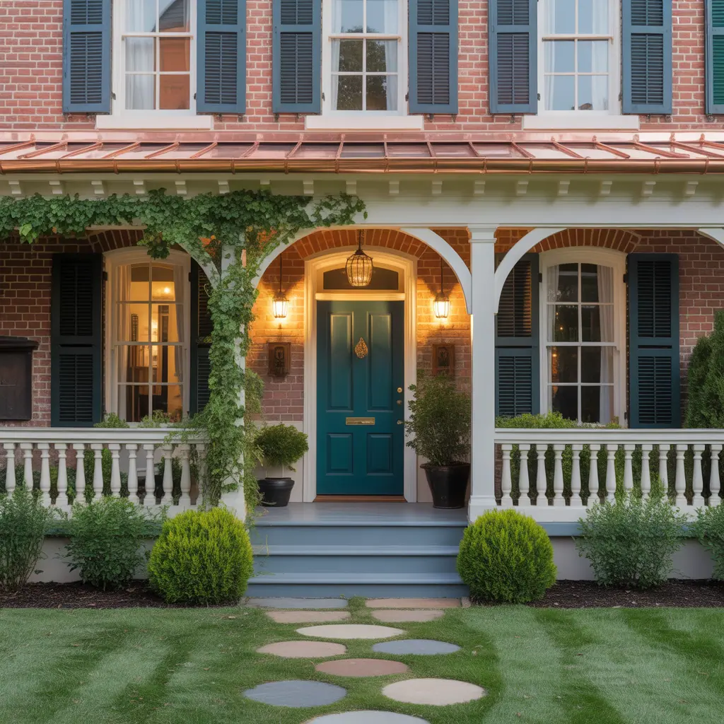 trim colors for red brick house ideas