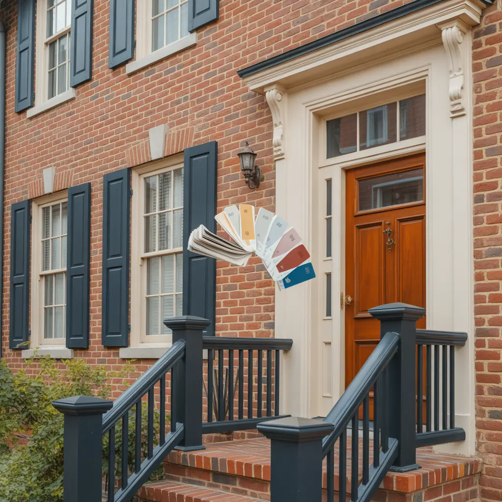 trim colors for red brick house ideas