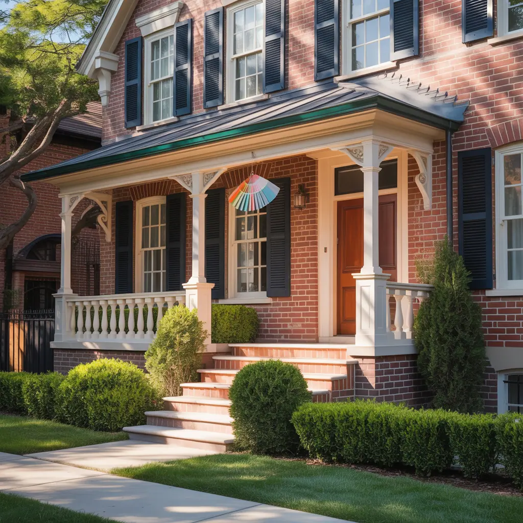 trim colors for red brick house ideas