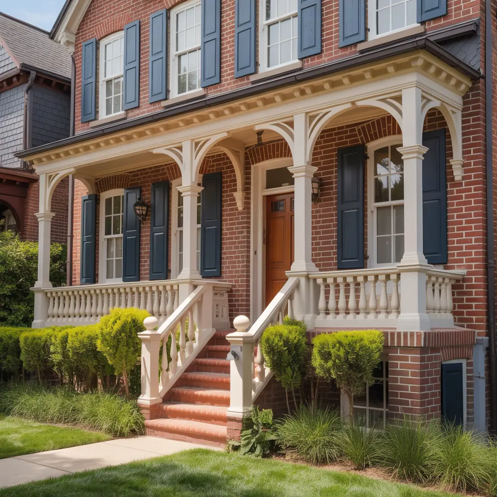 trim colors for red brick house ideas