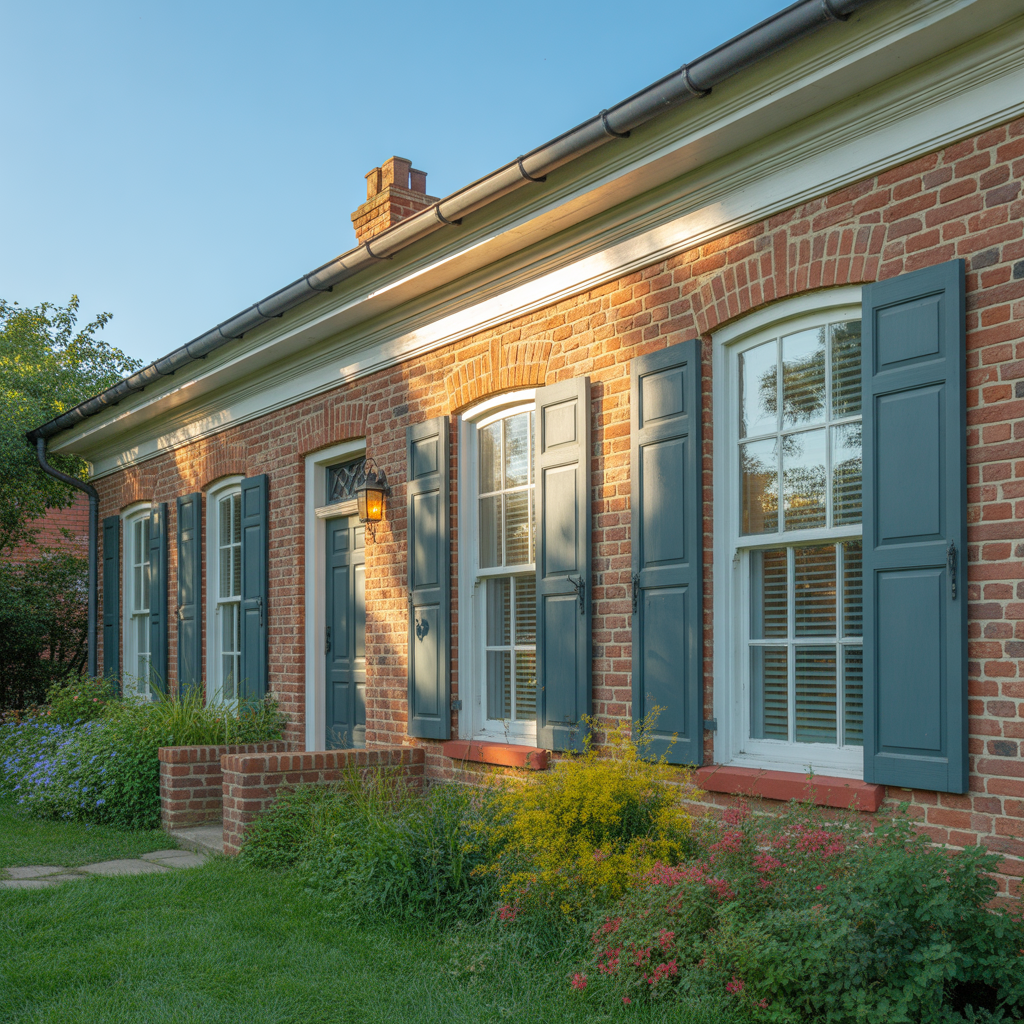 trim colors for red brick house ideas