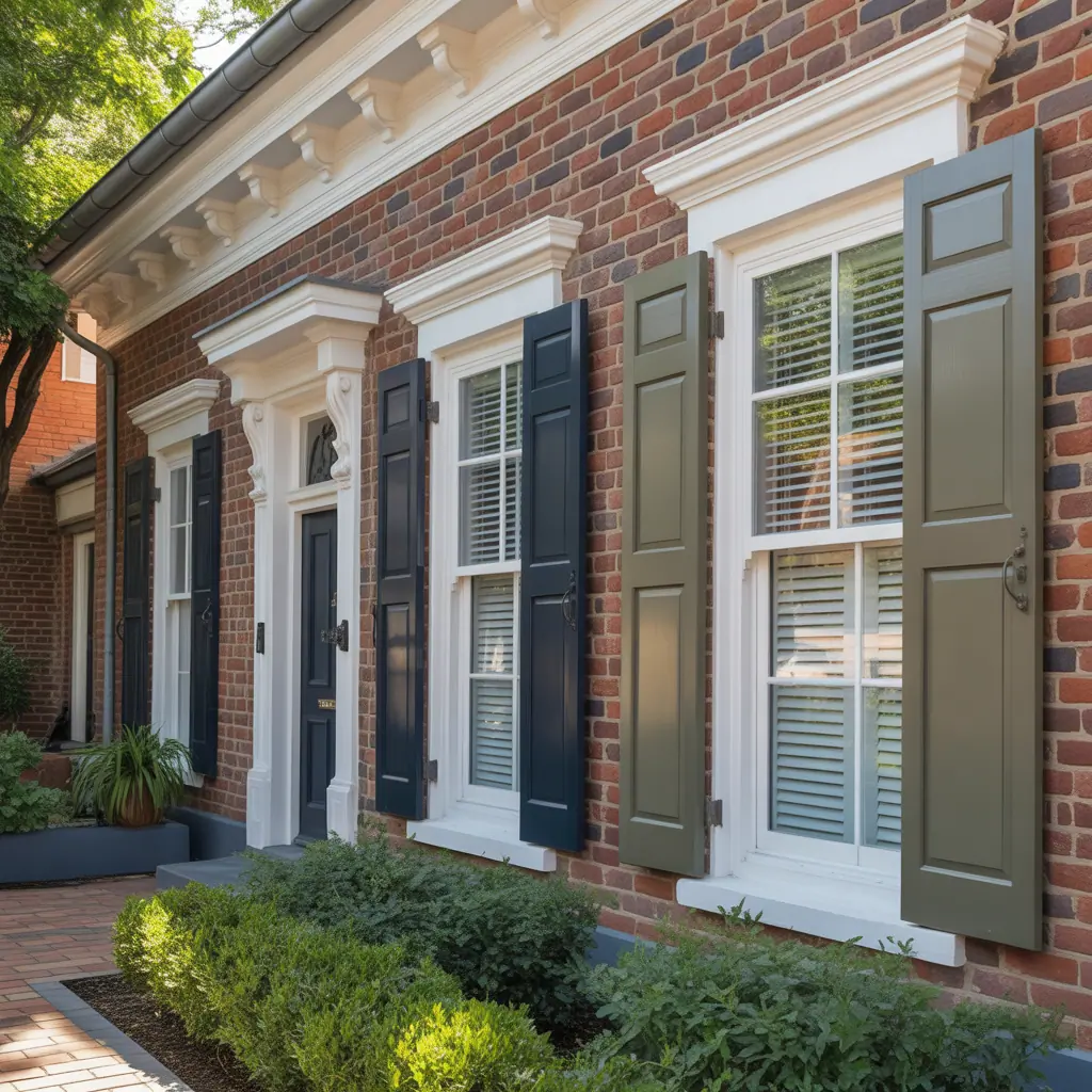 trim colors for red brick house ideas