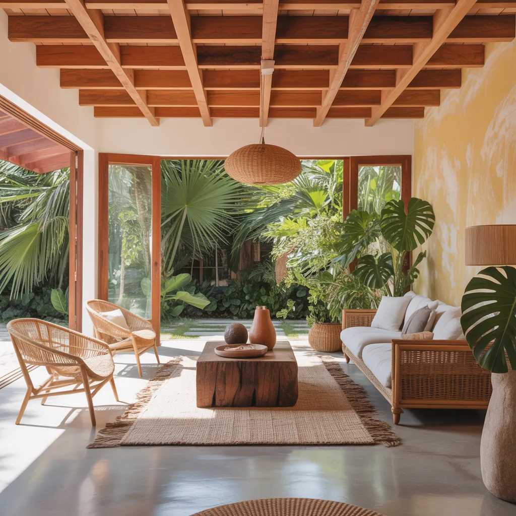 tropical modern living room decor ideas