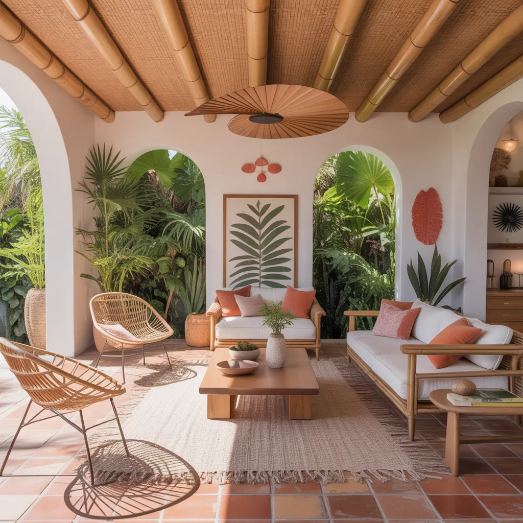 tropical modern living room decor ideas