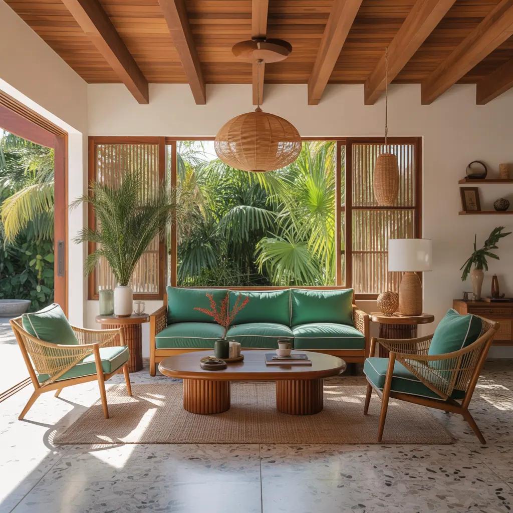 tropical modern living room decor ideas