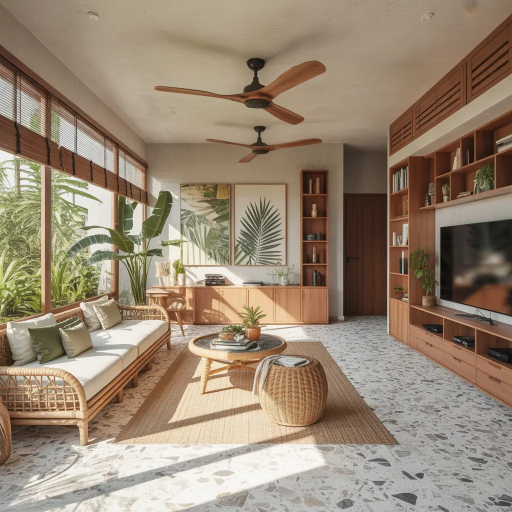 tropical modern living room decor ideas