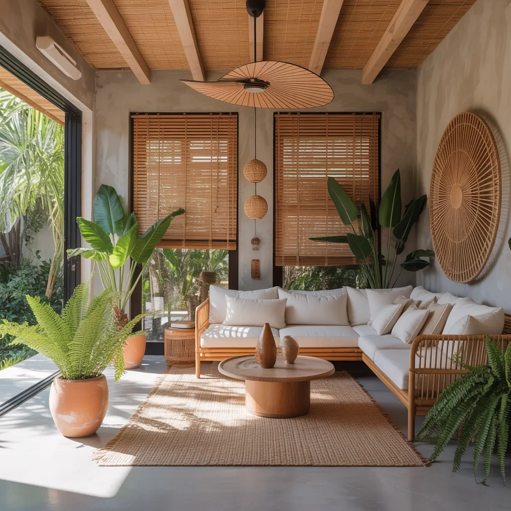 tropical modern living room decor ideas