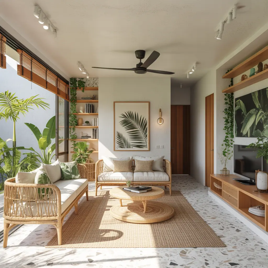 tropical modern living room decor ideas