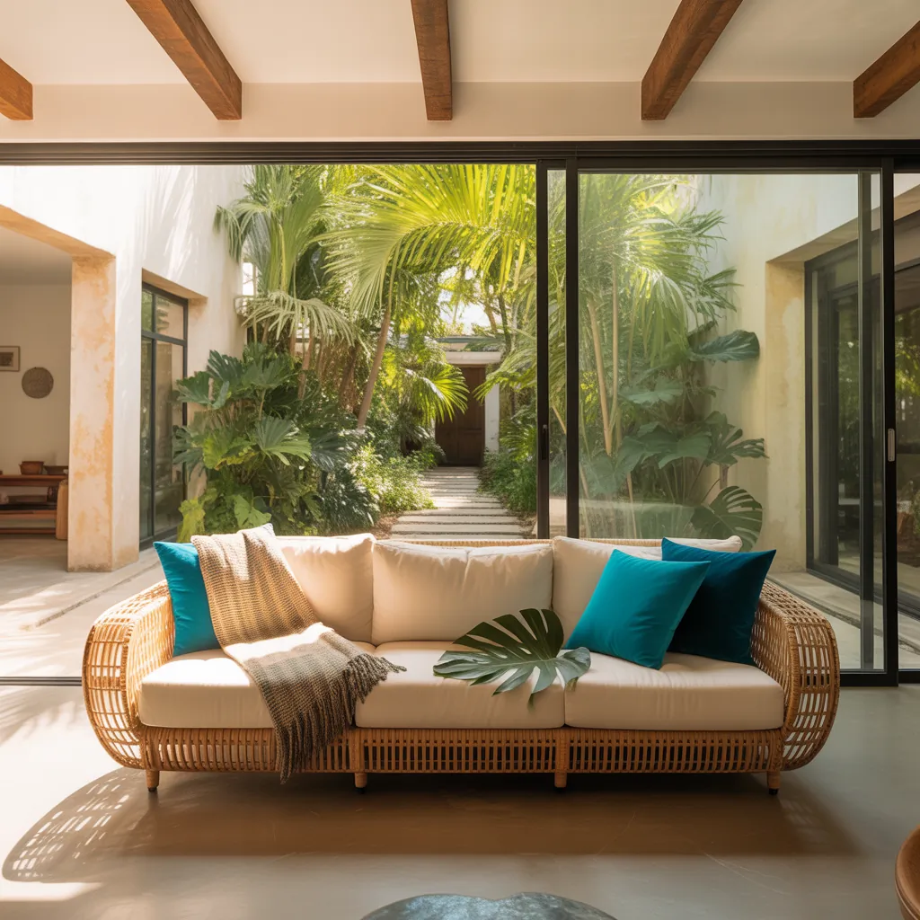 tropical modern living room decor ideas