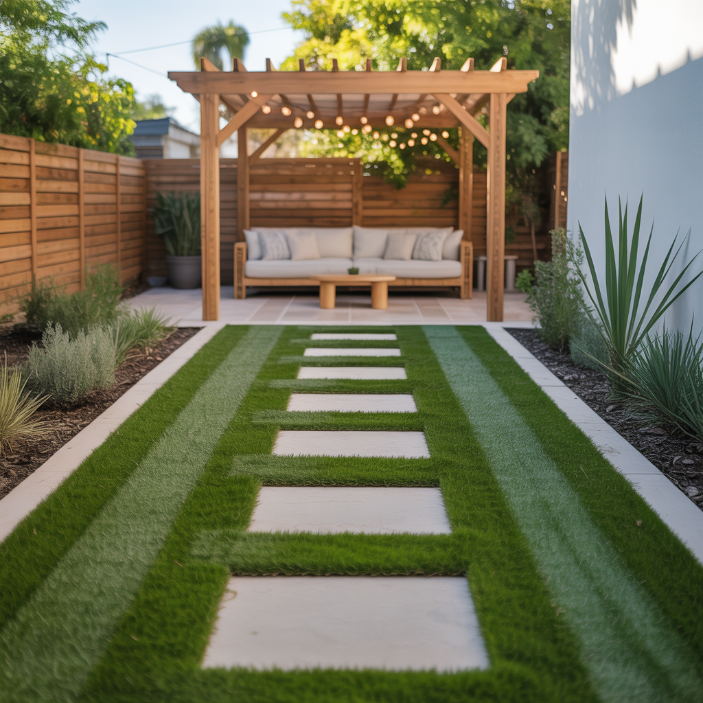 turf ideas backyard