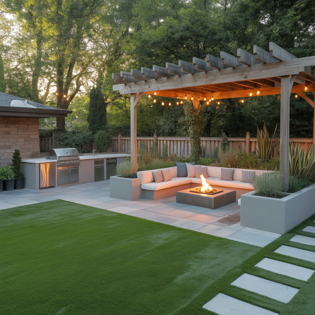 turf ideas backyard