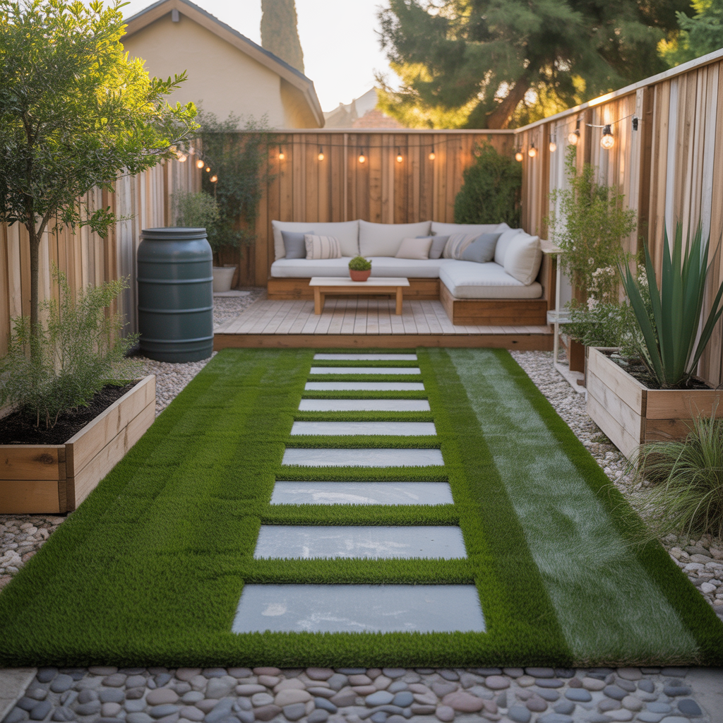 turf ideas backyard