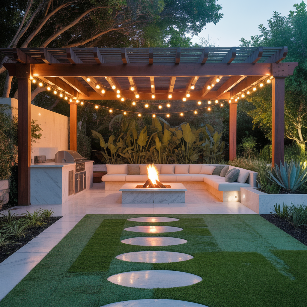 turf ideas backyard