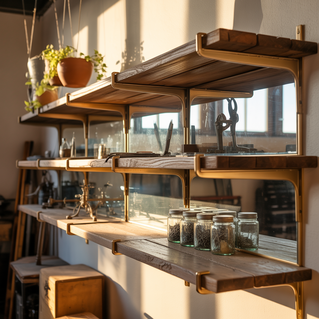 unique floating shelves