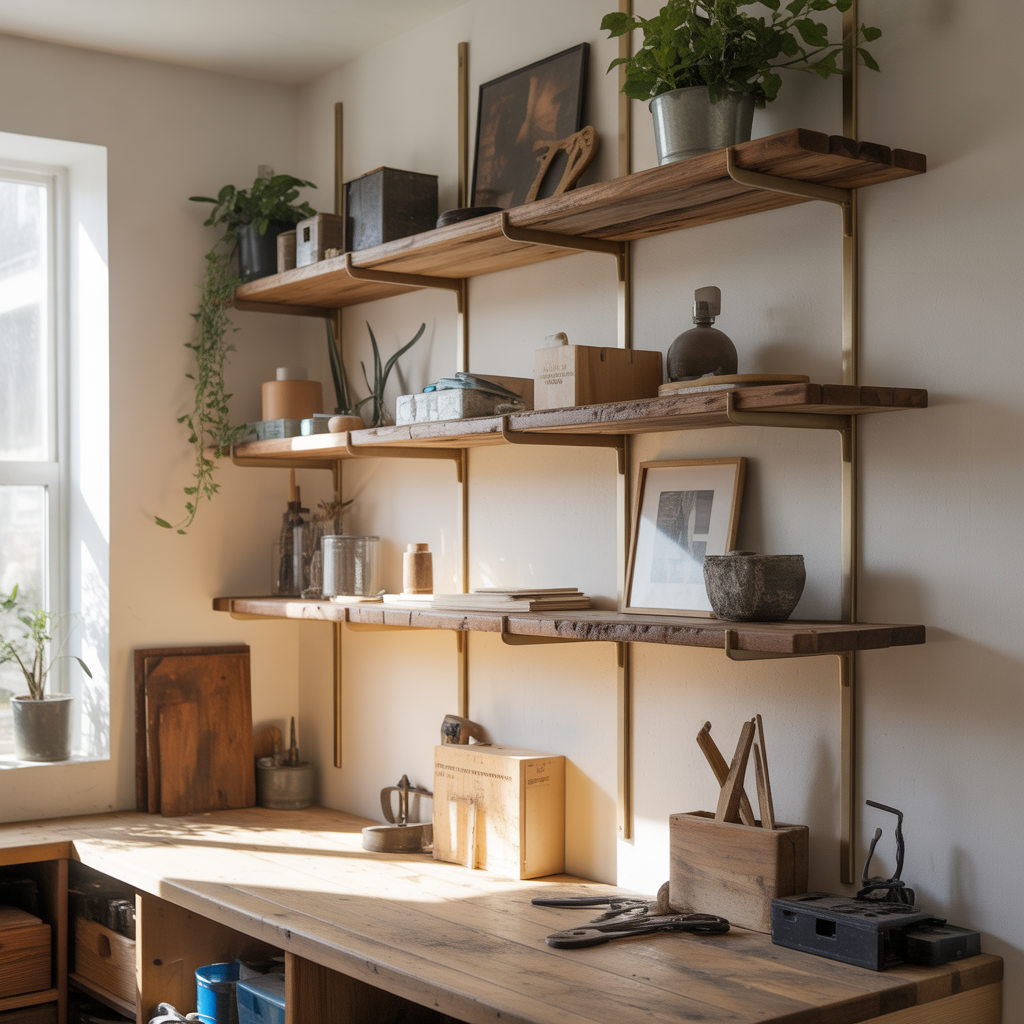 unique floating shelves