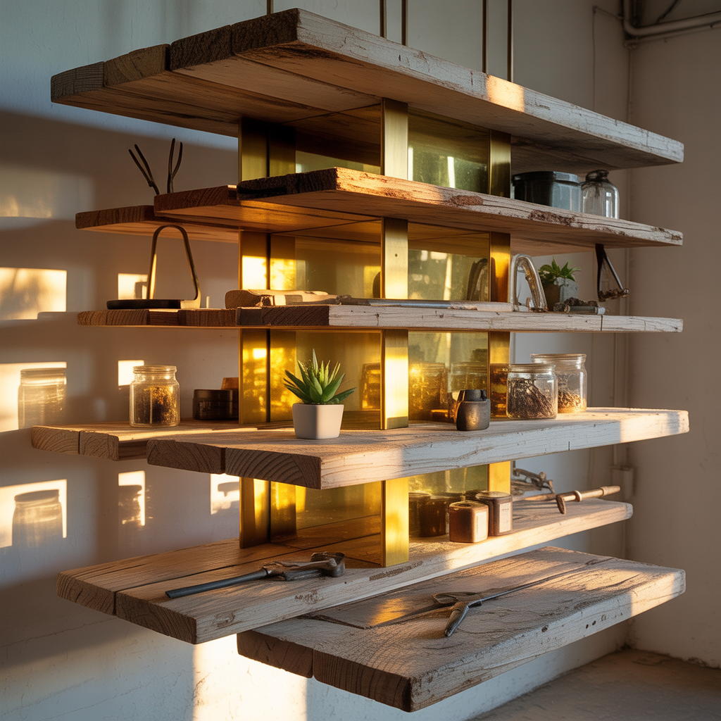 unique floating shelves