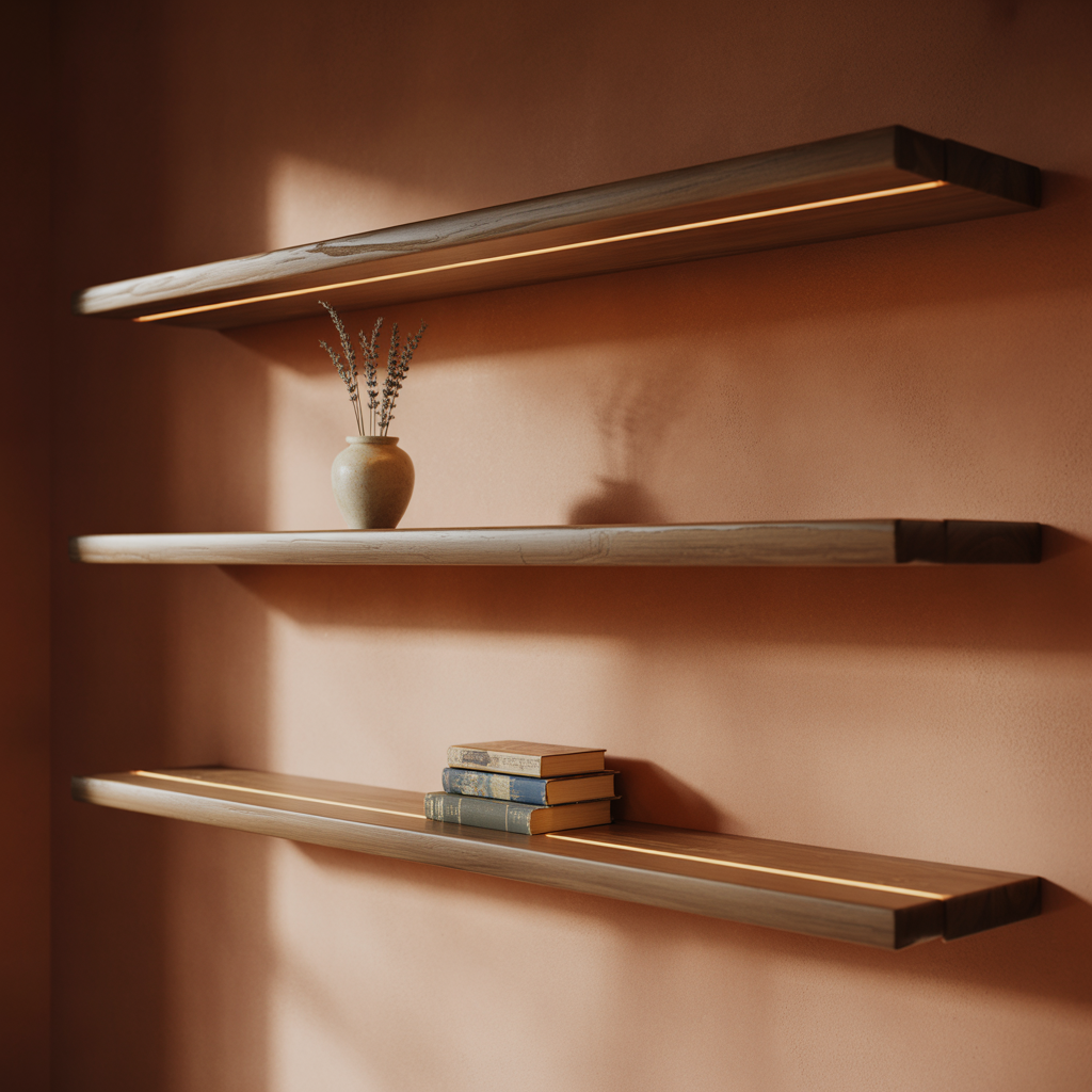 unique floating shelves