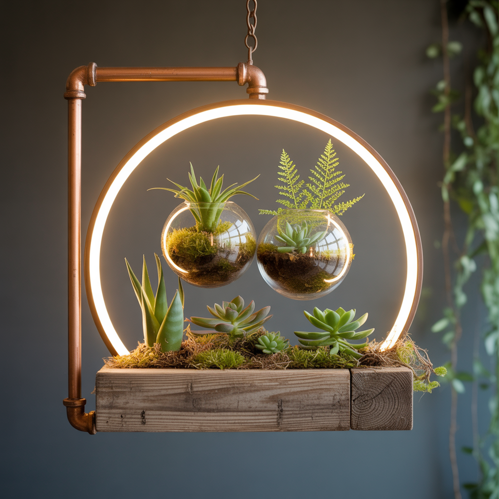 unique hanging terrarium