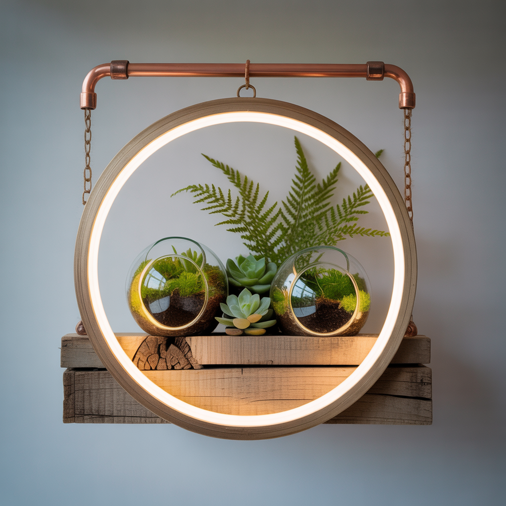 unique hanging terrarium