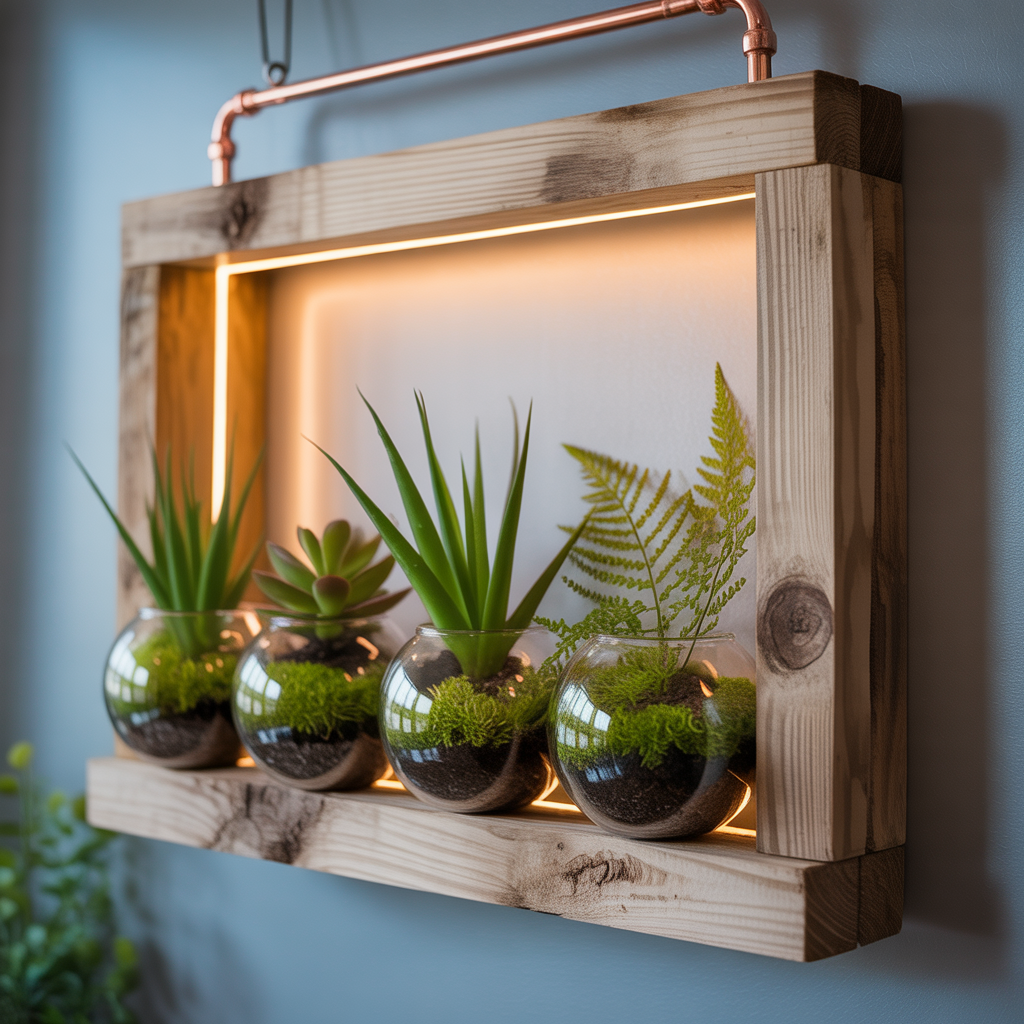 unique hanging terrarium