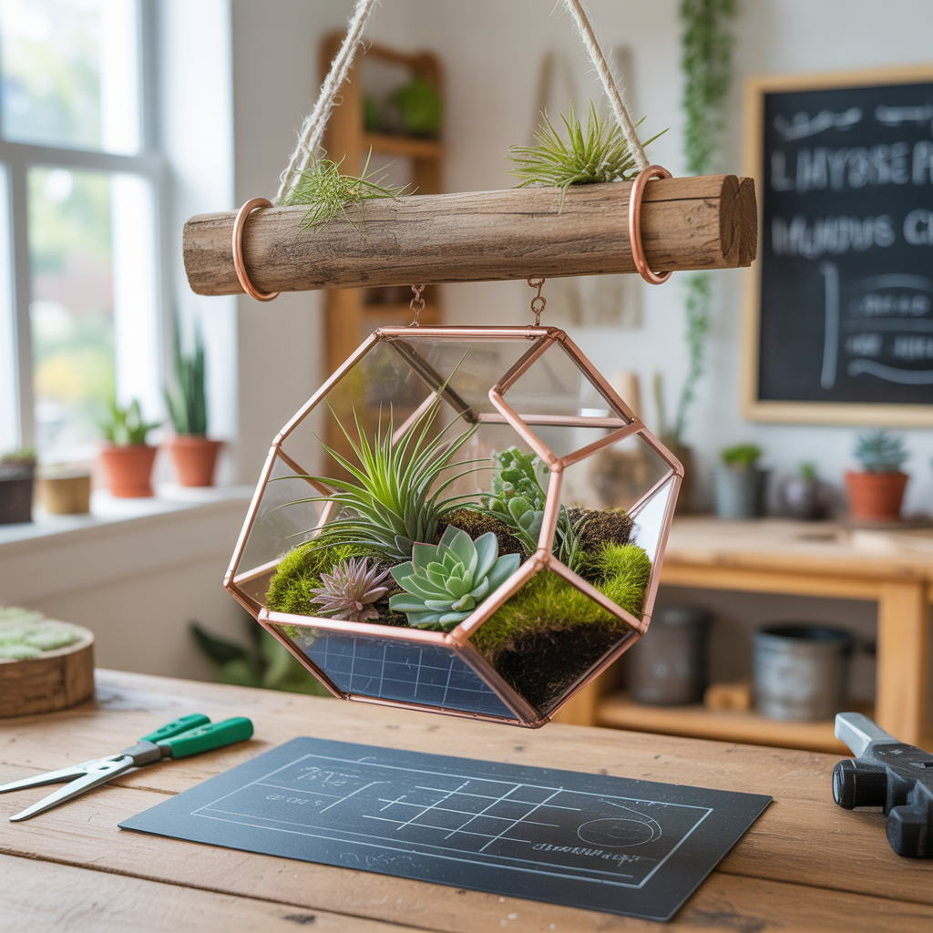 unique hanging terrarium