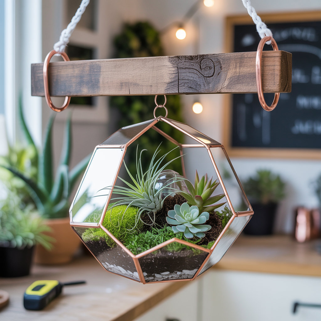 unique hanging terrarium