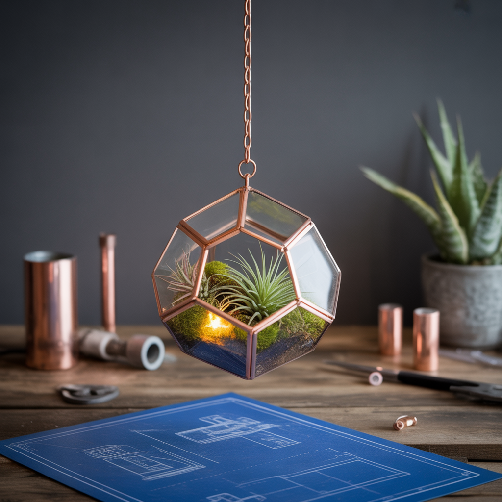 unique hanging terrarium