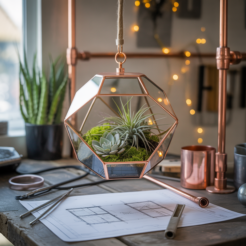 unique hanging terrarium