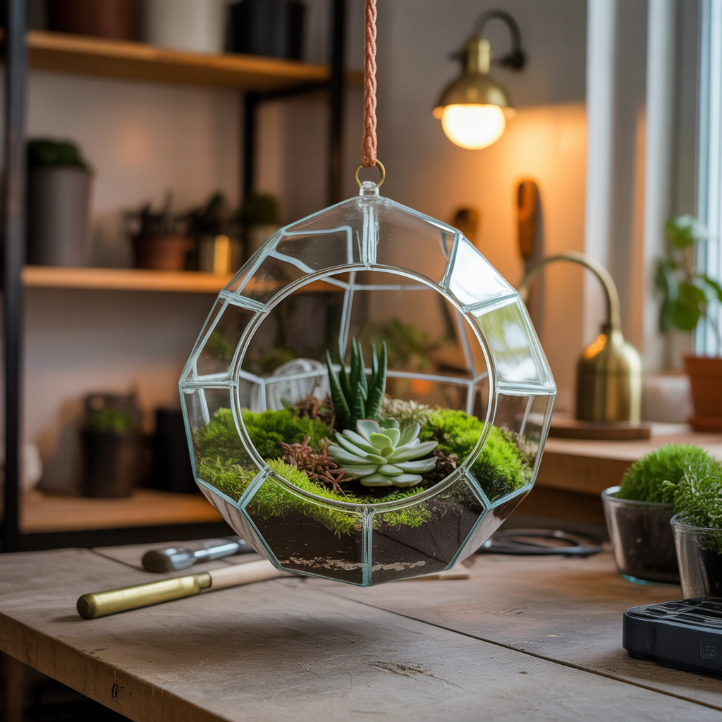 unique hanging terrarium