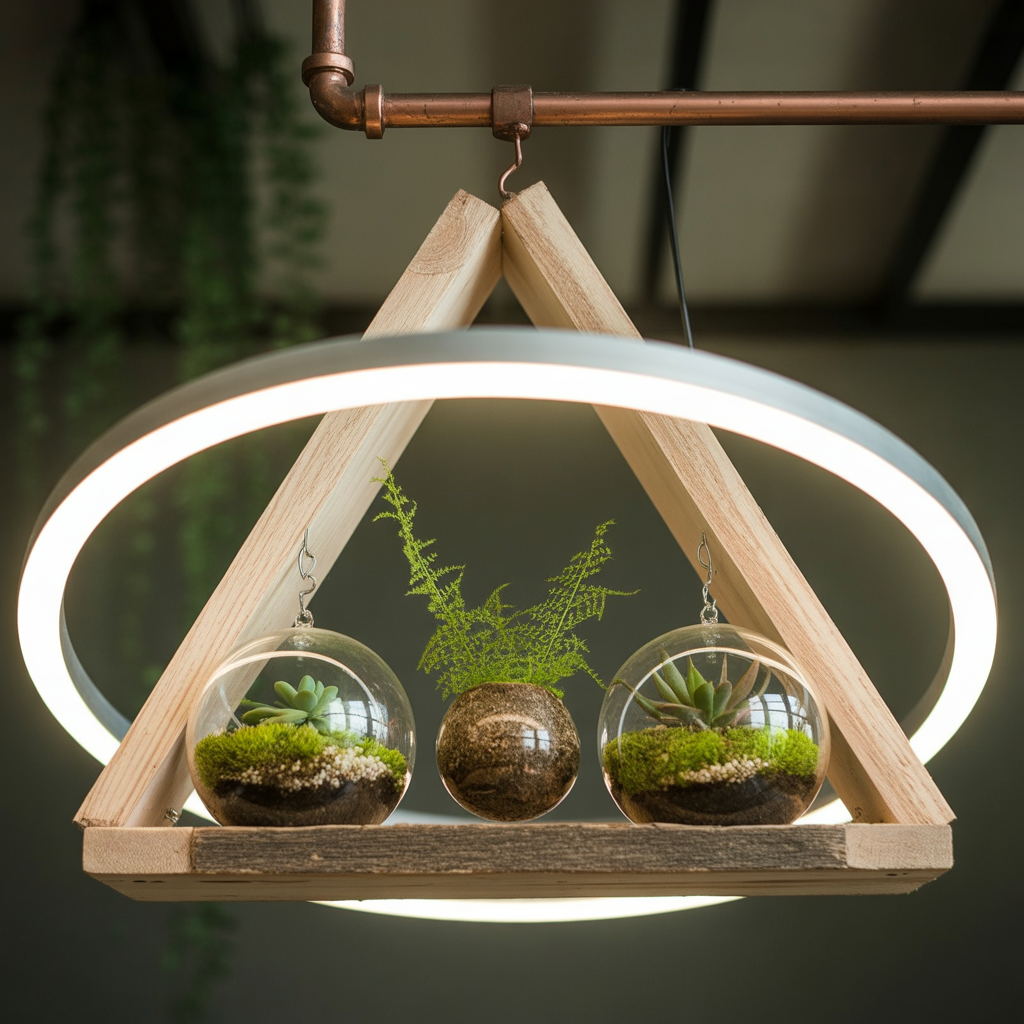 unique hanging terrarium